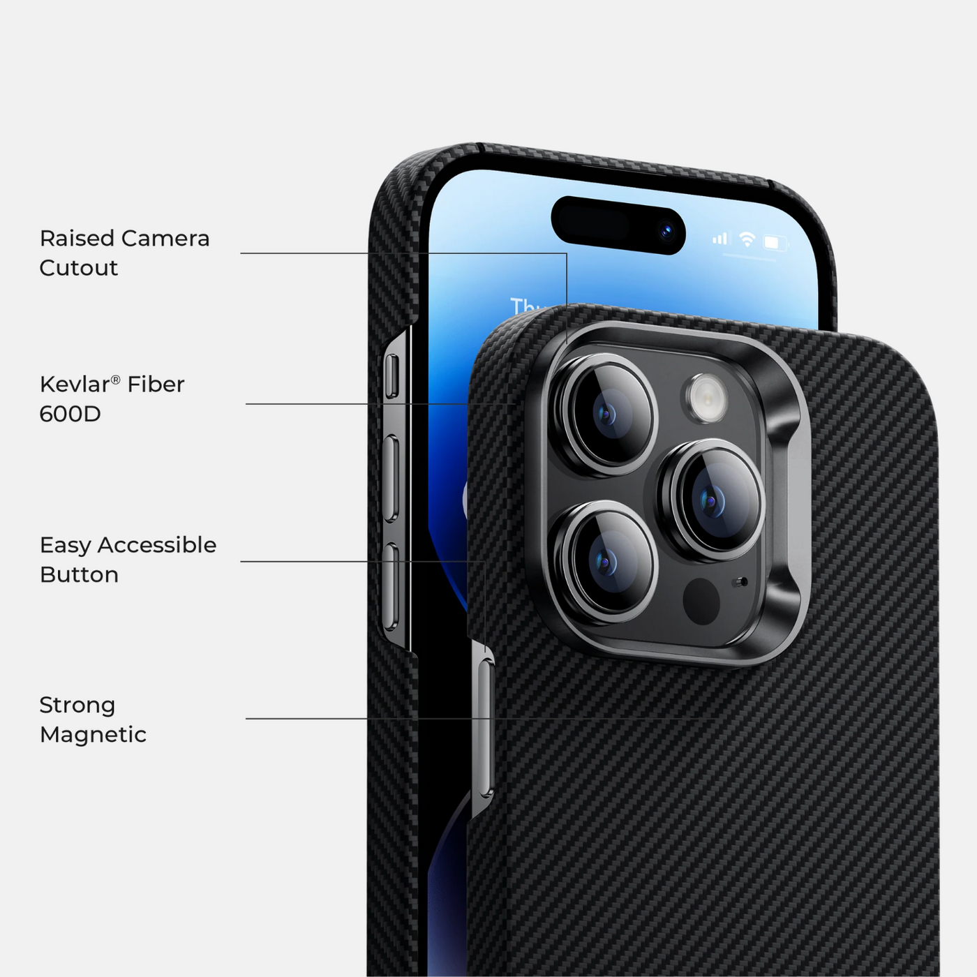 Carbon Fiber MagSafe Case for Apple iPhone 15 Pro Max