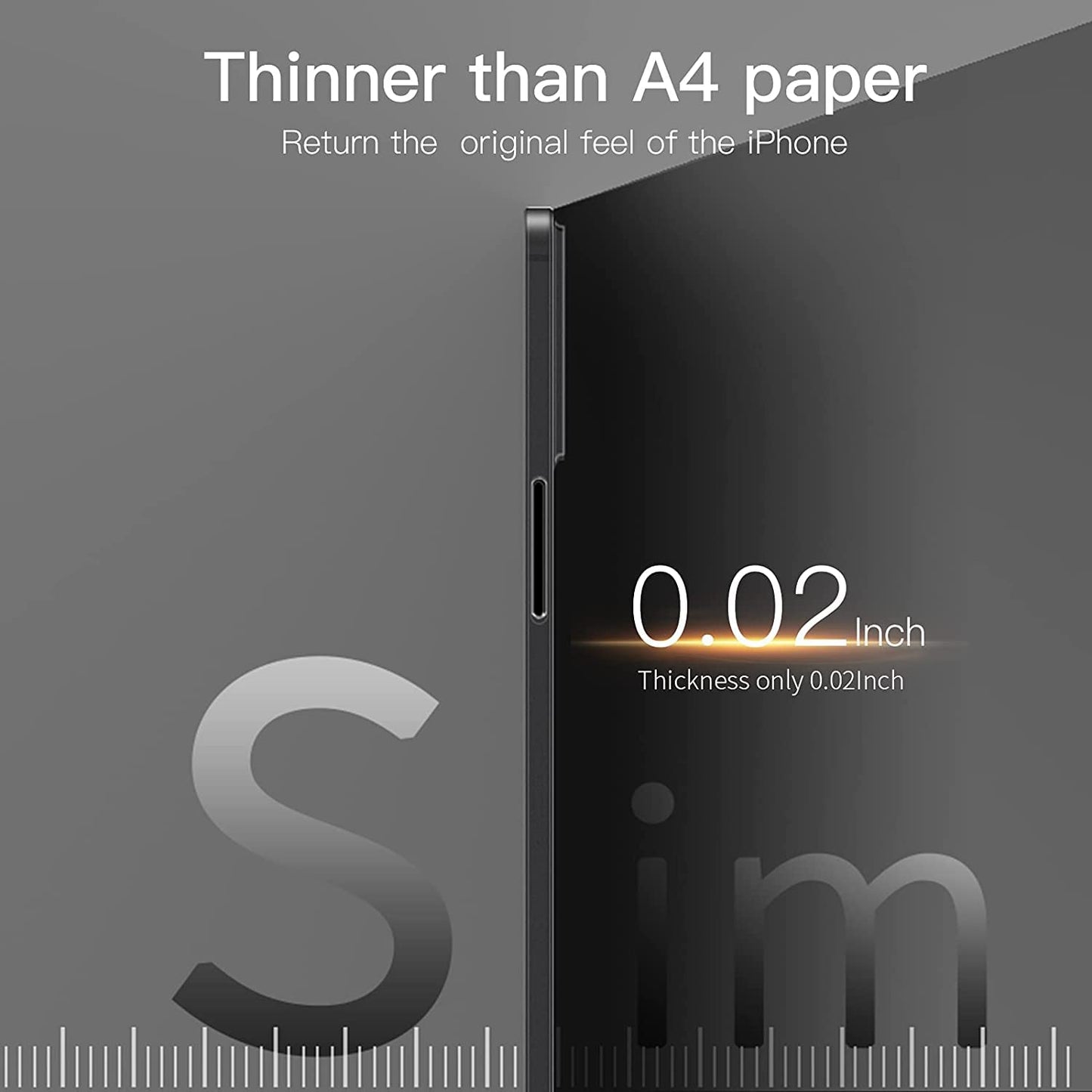 Caseex Ultra Thin Translucent Paper Silicone Back Cover Compatible With Apple iPhone 14 Pro Max