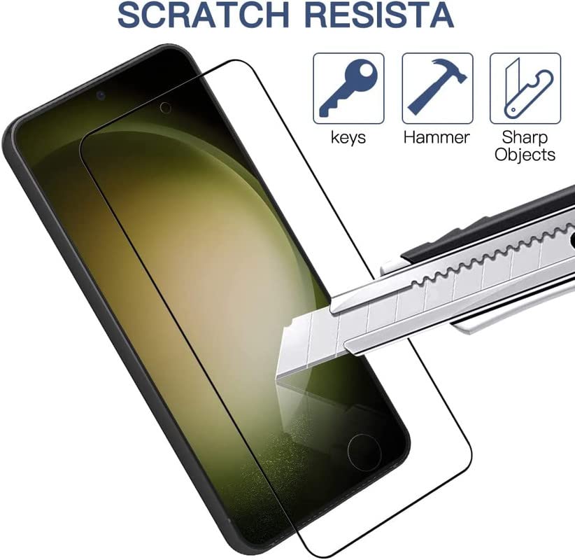 CASEEX Hd Curved Edges Tempered Glass For Samsung Galaxy S22 / S23 5G With Edge To Edge Coverage And Easy Installation Kit