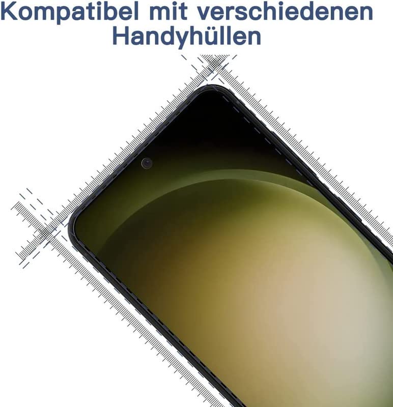 CASEEX Hd Curved Edges Tempered Glass For Samsung Galaxy S23 / S22 5G With Edge To Edge Coverage And Easy Installation Kit