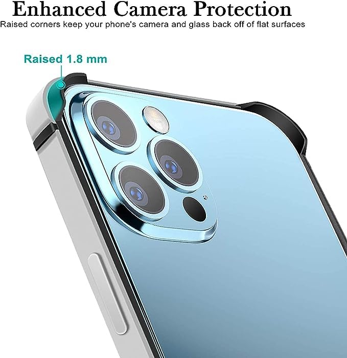 Caseex Aluminum Frame Metal Bumper Frame Slim Hard Case Cover for iPhone 15 Pro Max