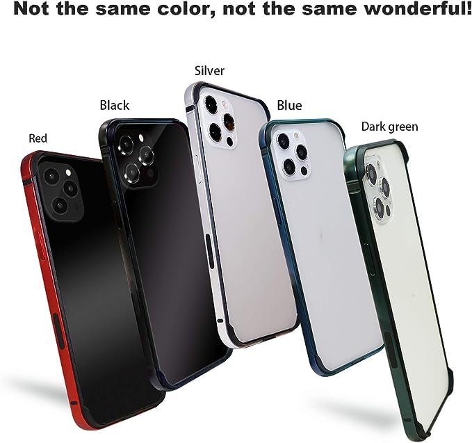 Caseex Aluminum Frame Metal Bumper Frame Slim Hard Case Cover for iPhone 15 Pro Max