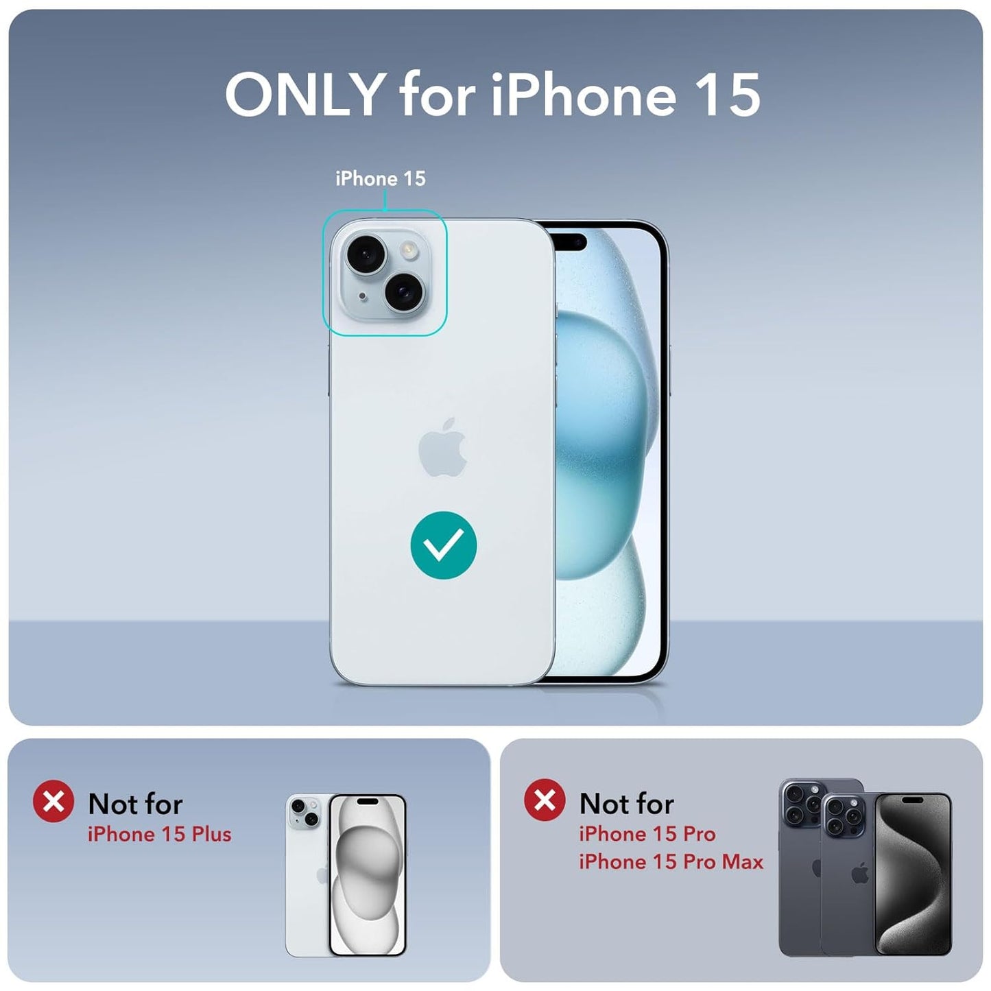 CASEEX Apple iPhone 15 - Sheath Screen Protector with Applicator Tray, 15 (6.1") Crystal Clear Tempered Glass