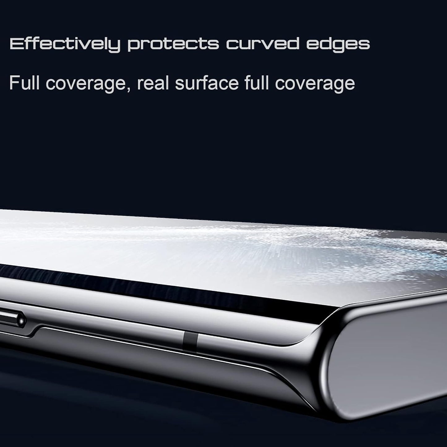 CASEEX UV Curved Tempered Glass for Samsung Galaxy S23 Ultra 5G | with 3D Curved Full Screen Coverage and Installation Kit