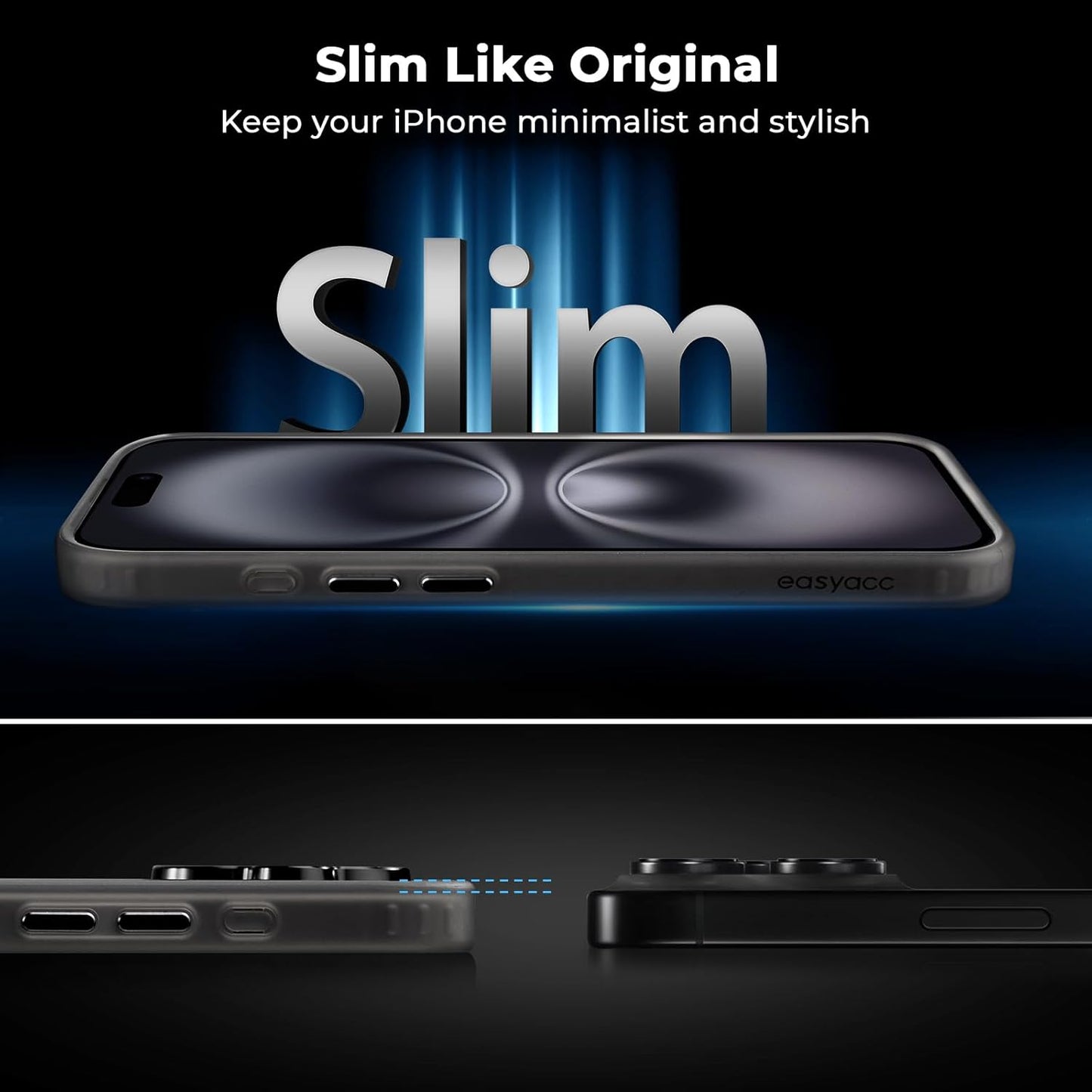 Caseex Corrugated Matte Finished Translucent Slim Fit Back Case for Apple iPhone
