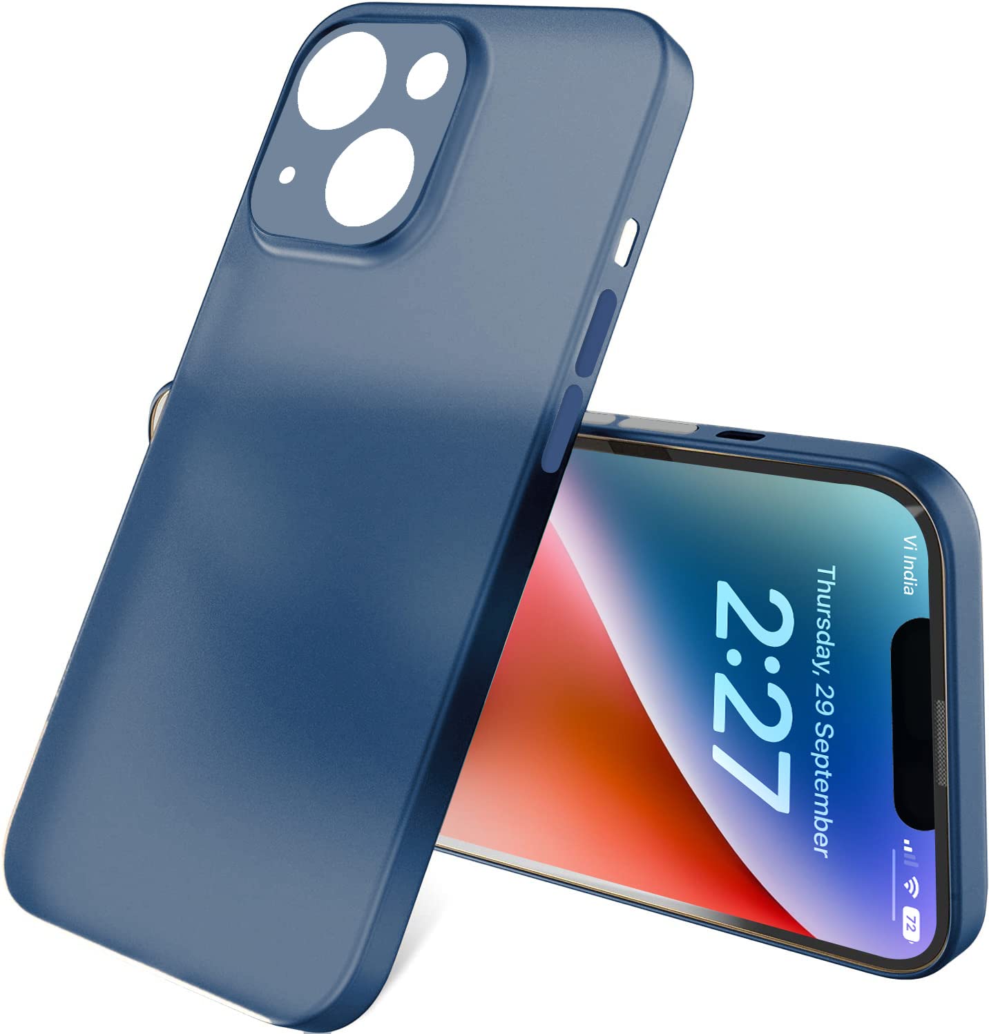 Caseex Ultra Thin Translucent Paper Silicone Back Cover Compatible With Apple iPhone 15 (6.1")