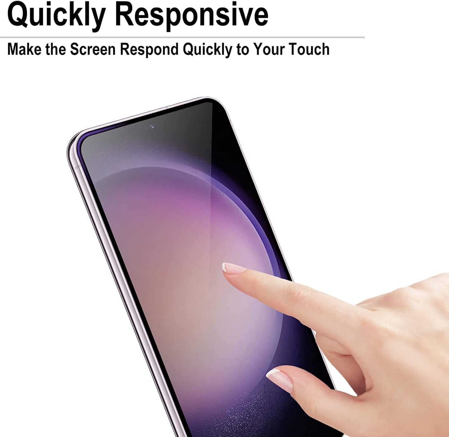 CASEEX Hd Curved Edges Tempered Glass For Samsung Galaxy S22 / S23 5G With Edge To Edge Coverage And Easy Installation Kit