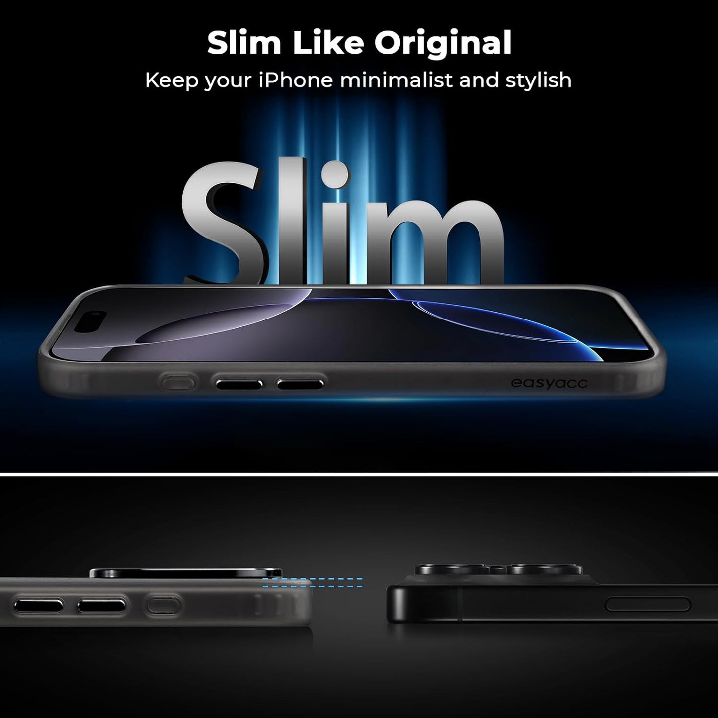 Caseex Corrugated Matte Finished Translucent Slim Fit Back Case for Apple iPhone
