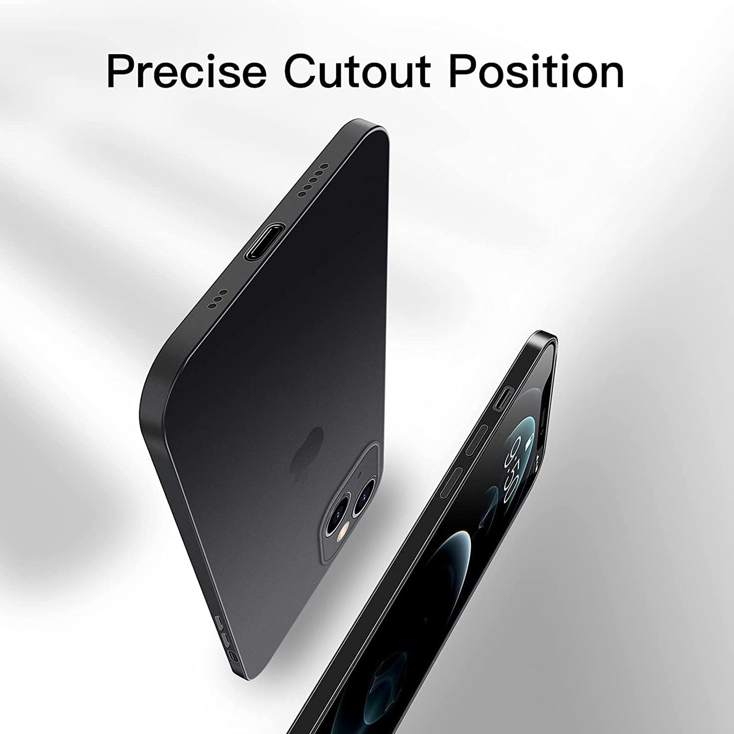 Caseex Ultra Thin Translucent Paper Silicone Back Cover Compatible With Apple iPhone 15 (6.1")