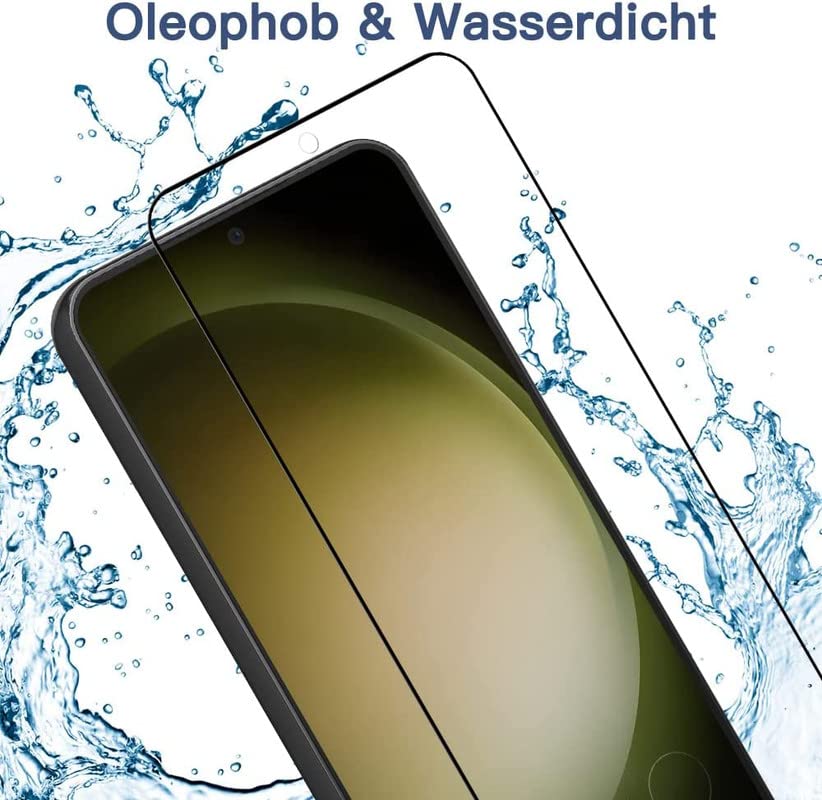 CASEEX Hd Curved Edges Tempered Glass For Samsung Galaxy S23 / S22 5G With Edge To Edge Coverage And Easy Installation Kit