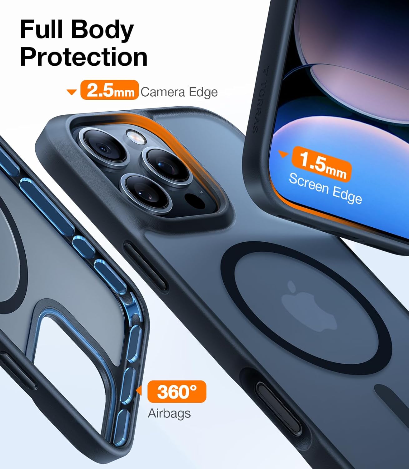 CASEEX Magnetic Translucent Case Compatible with Apple iPhone 16 Pro