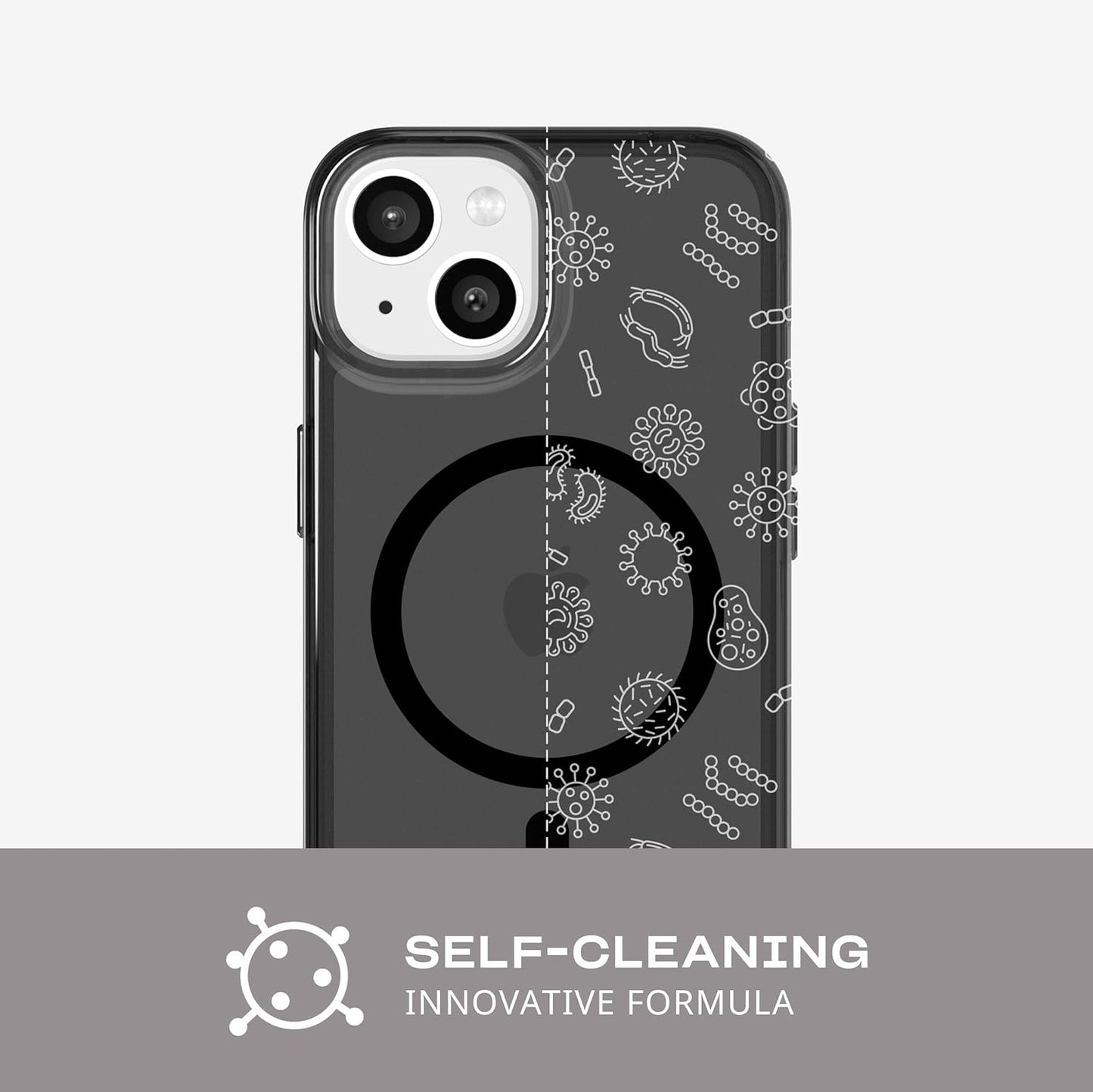 Caseex Translucent Hard TP MagSafe Compatible Back Cover for APPLE iPhone 14 & iPhone 13 (6.1")