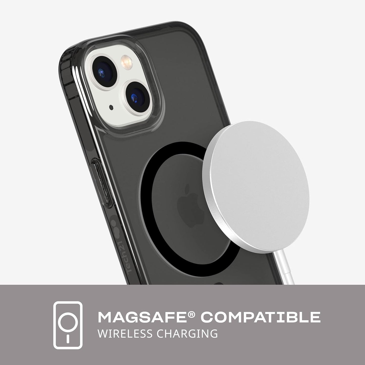 Caseex Translucent Hard TP MagSafe Compatible Back Cover for APPLE iPhone 14 & iPhone 13 (6.1")