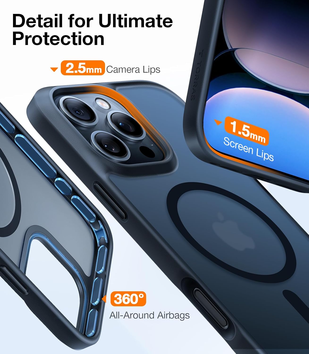 CASEEX Magnetic Translucent Case Compatible with Apple iPhone 16 Pro