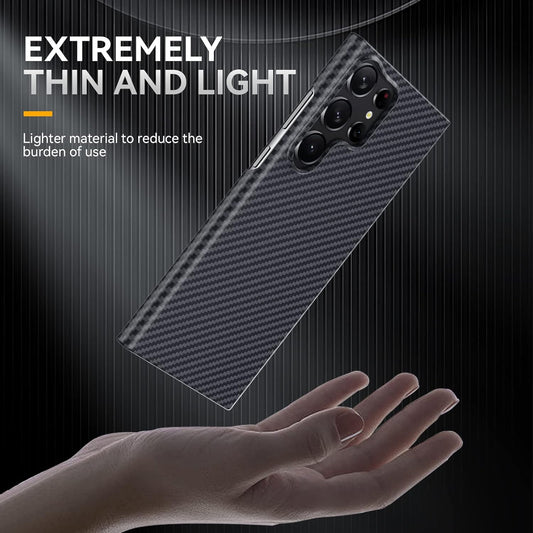CASEEX Carbon Fiber Ultra Thin Back Case With Magsafe for Samsung Galaxy S23 Ultra
