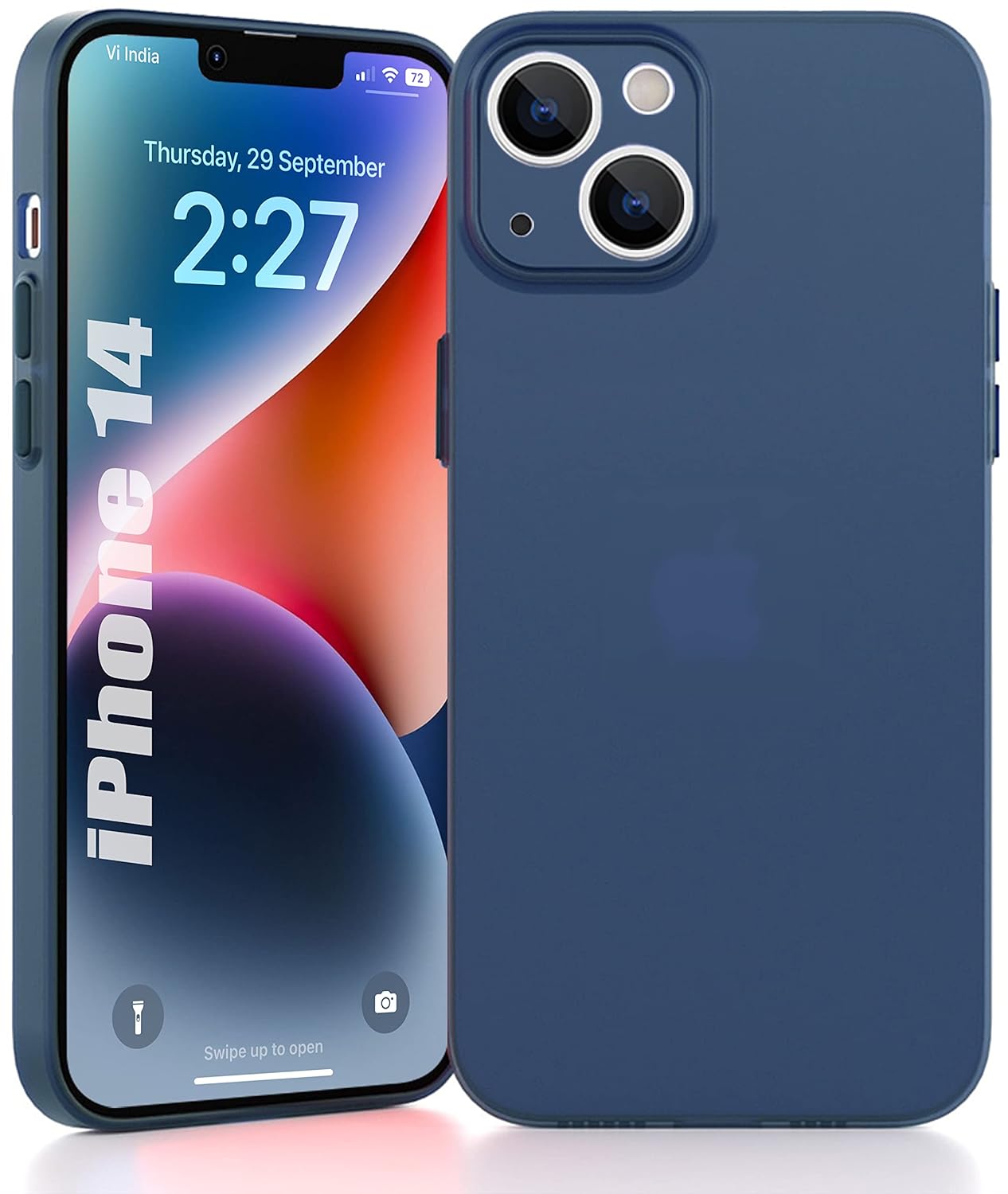 Caseex Ultra Thin Translucent Paper Silicone Back Cover Compatible With Apple iPhone 15 (6.1")