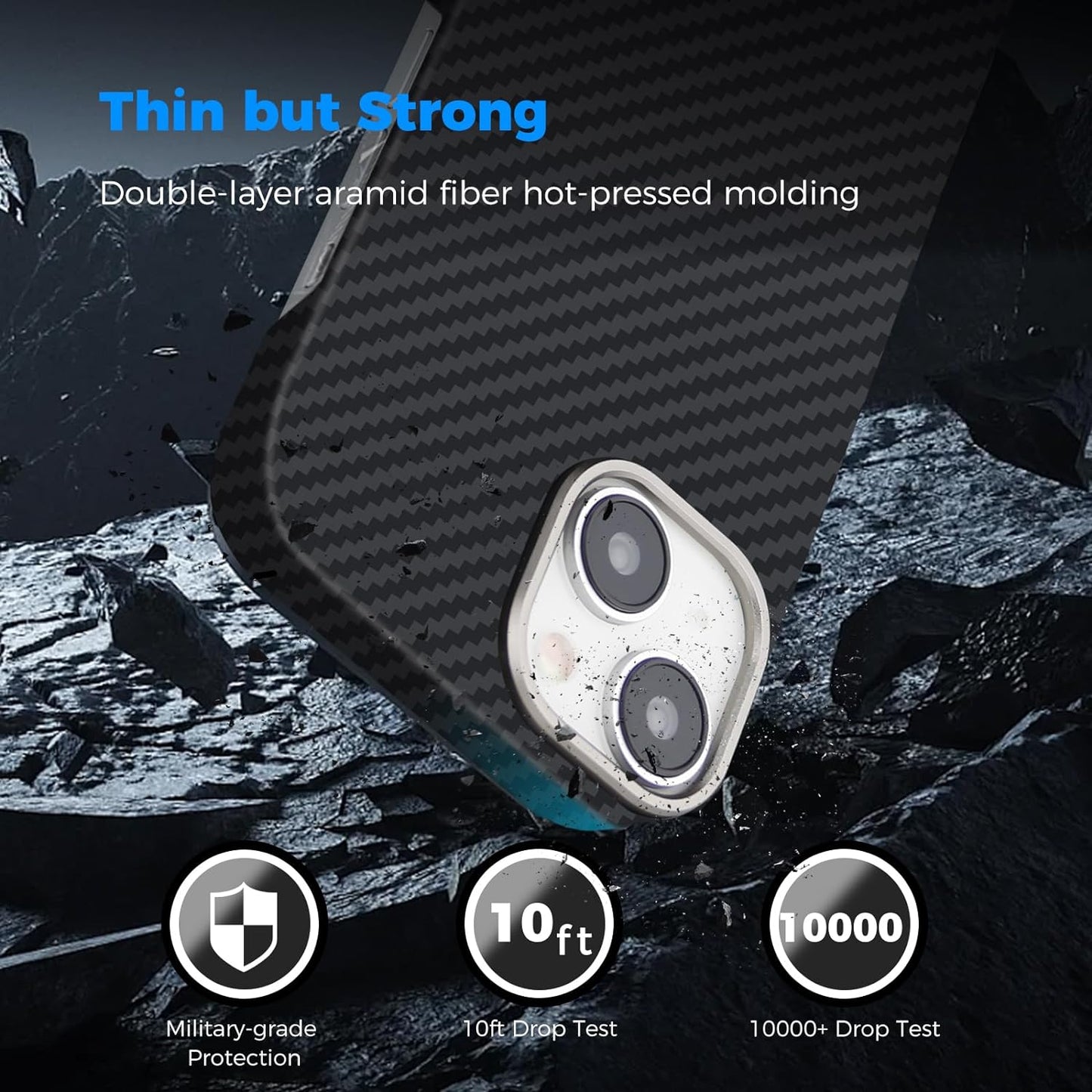 Carbon Fiber MagSafe Case for Apple iPhone 14 Plus