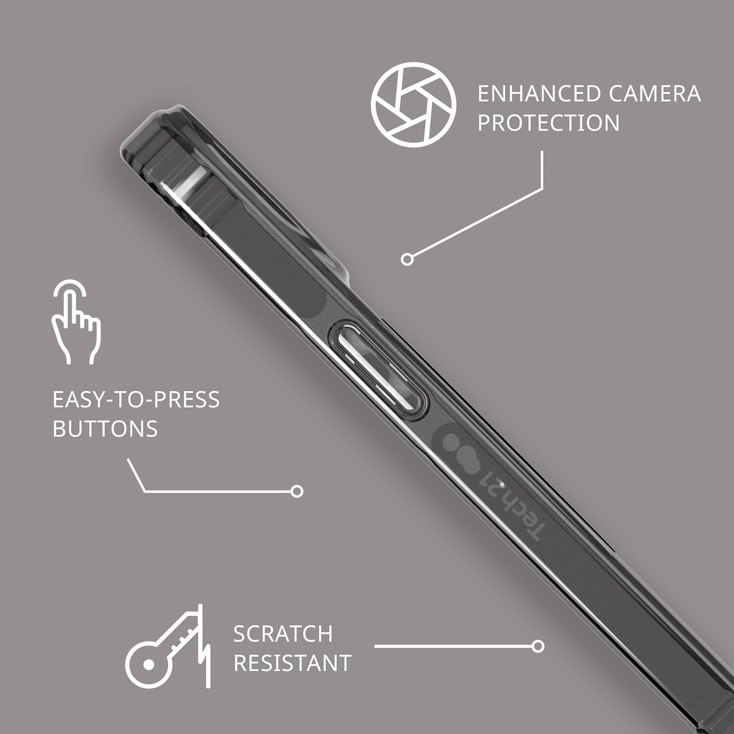 Caseex Translucent Hard TP MagSafe Compatible Back Cover for APPLE iPhone 14 & iPhone 13 (6.1")