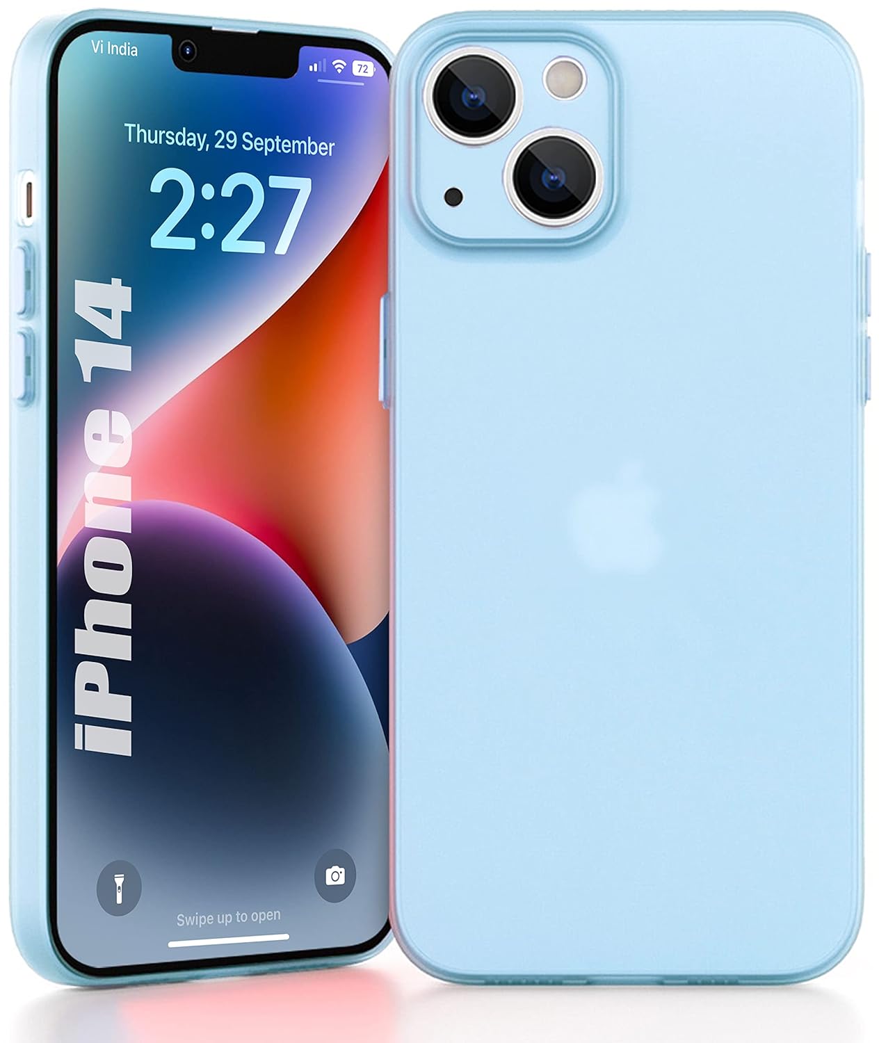 Caseex Ultra Thin Translucent Paper Silicone Back Cover Compatible With Apple iPhone 15 (6.1")