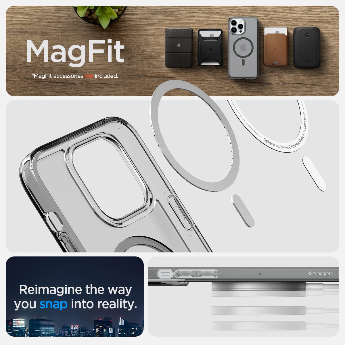 Caseex Translucent Hard TP MagSafe Compatible Back Cover for APPLE iPhone 14 Pro Max