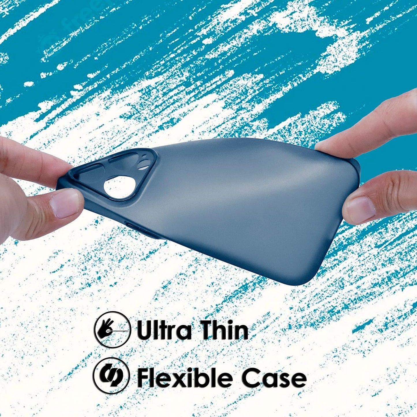 Caseex Ultra Thin Translucent Paper Silicone Back Cover Compatible With Apple iPhone 15 (6.1")