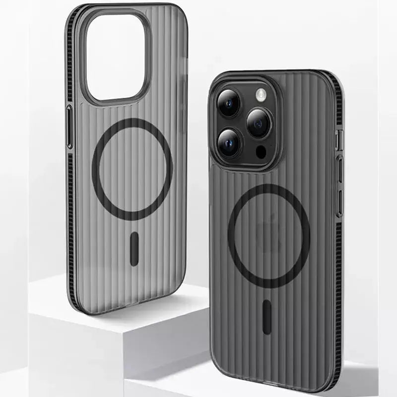 Caseex Corrugated Matte Finished Translucent Slim Fit Back Case for Apple iPhone