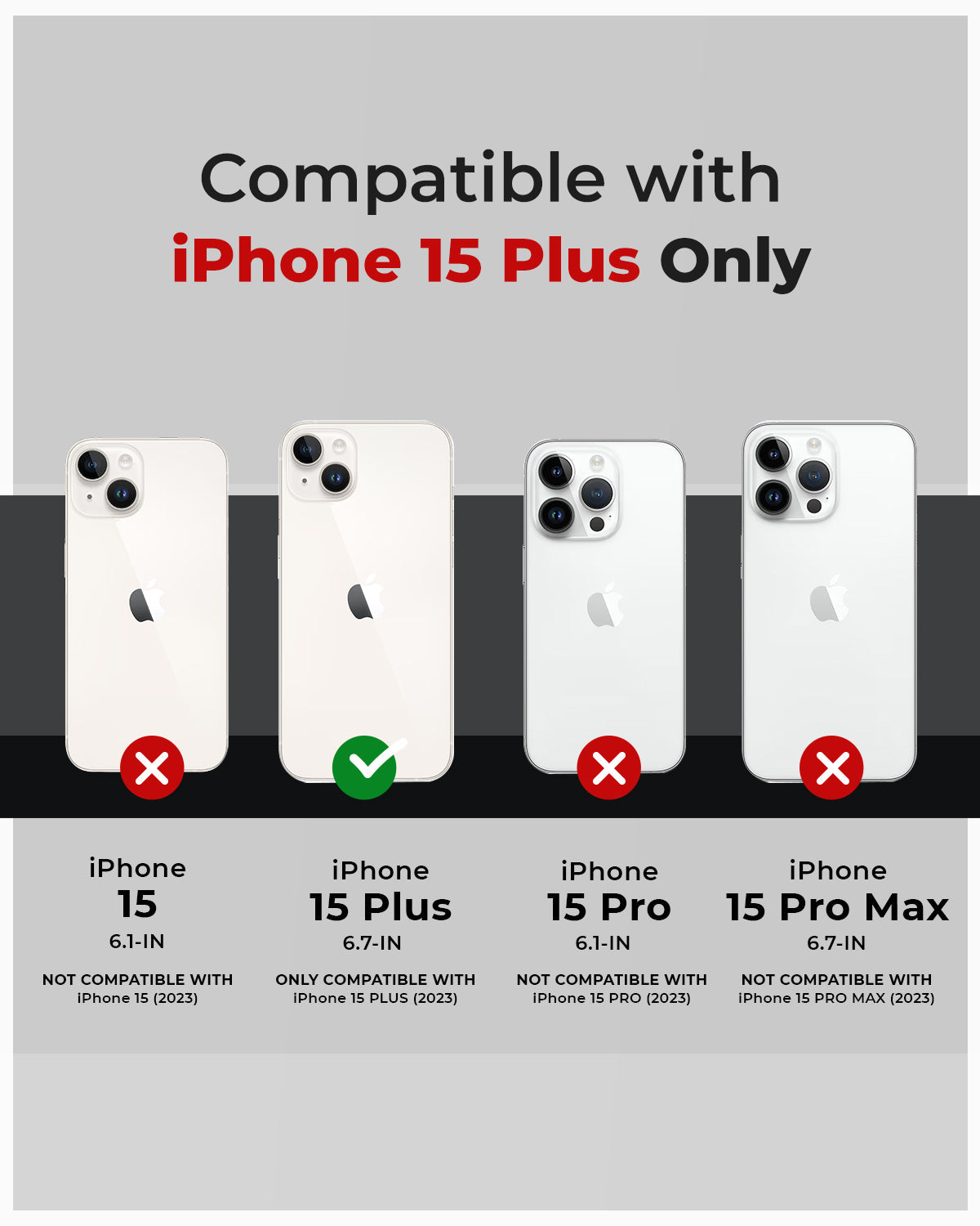 CASEEX Apple iPhone 15 Plus - Sheath Screen Protector with Applicator Tray, iPhone 15 Plus (6.7") Crystal Clear Tempered Glass
