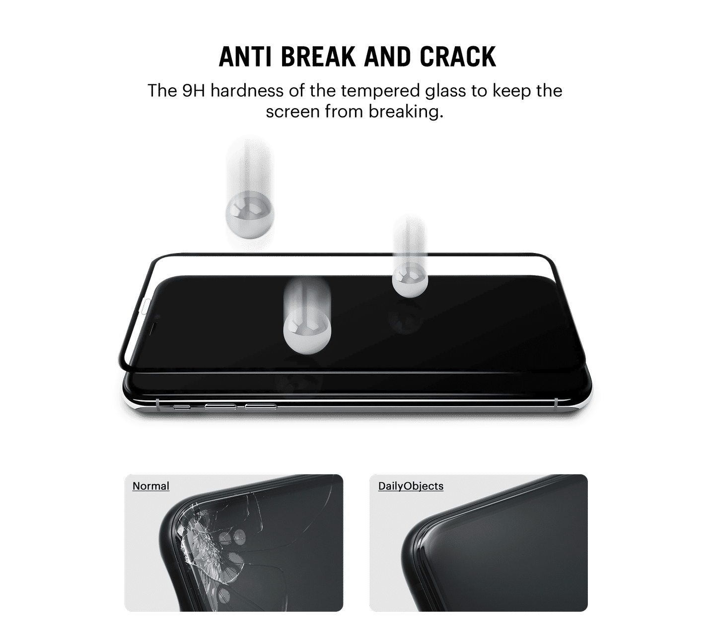CASEEX Apple iPhone 14 Pro - Sheath Screen Protector with Applicator Tray, 14 Pro (6.1") Crystal Clear Tempered Glass