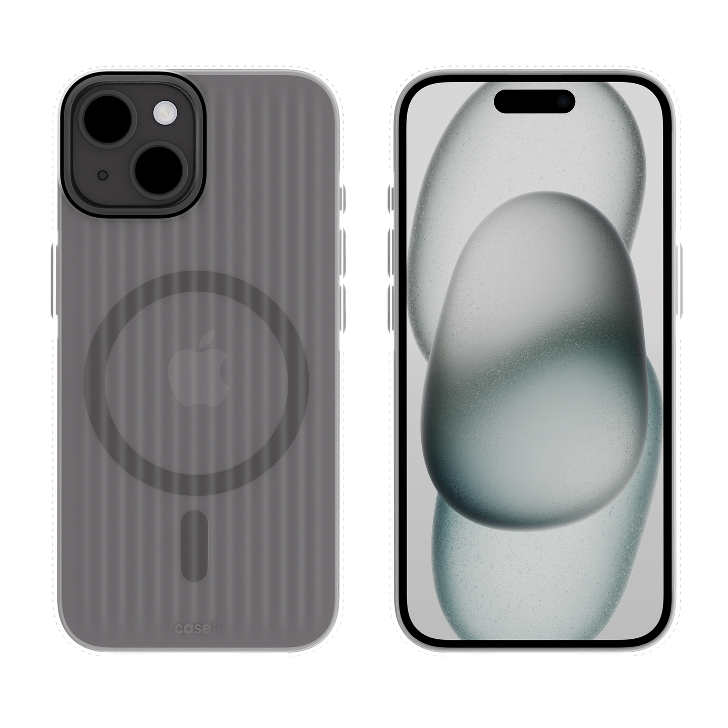 Caseex Corrugated Matte Finished Translucent Slim Fit Back Case for Apple iPhone