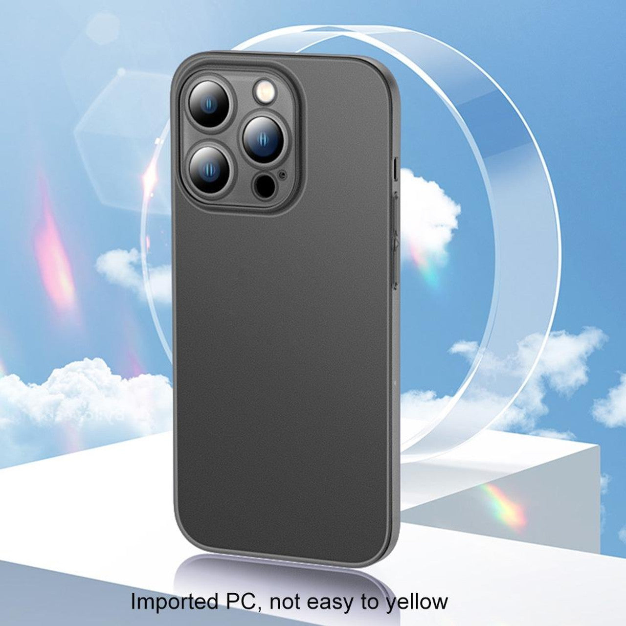 Caseex Ultra Thin Translucent Paper Silicone Back Cover Compatible With Apple iPhone 14 Pro Max