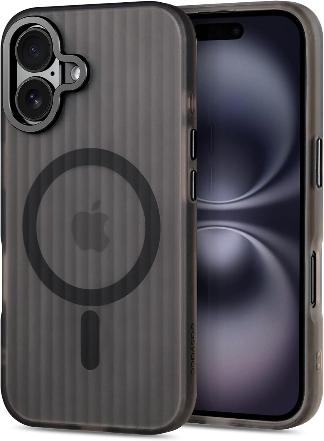 Caseex Corrugated Matte Finished Translucent Slim Fit Back Case for Apple iPhone