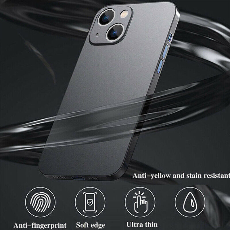 Caseex Ultra Thin Translucent Paper Silicone Back Cover Compatible With Apple iPhone 15 (6.1")