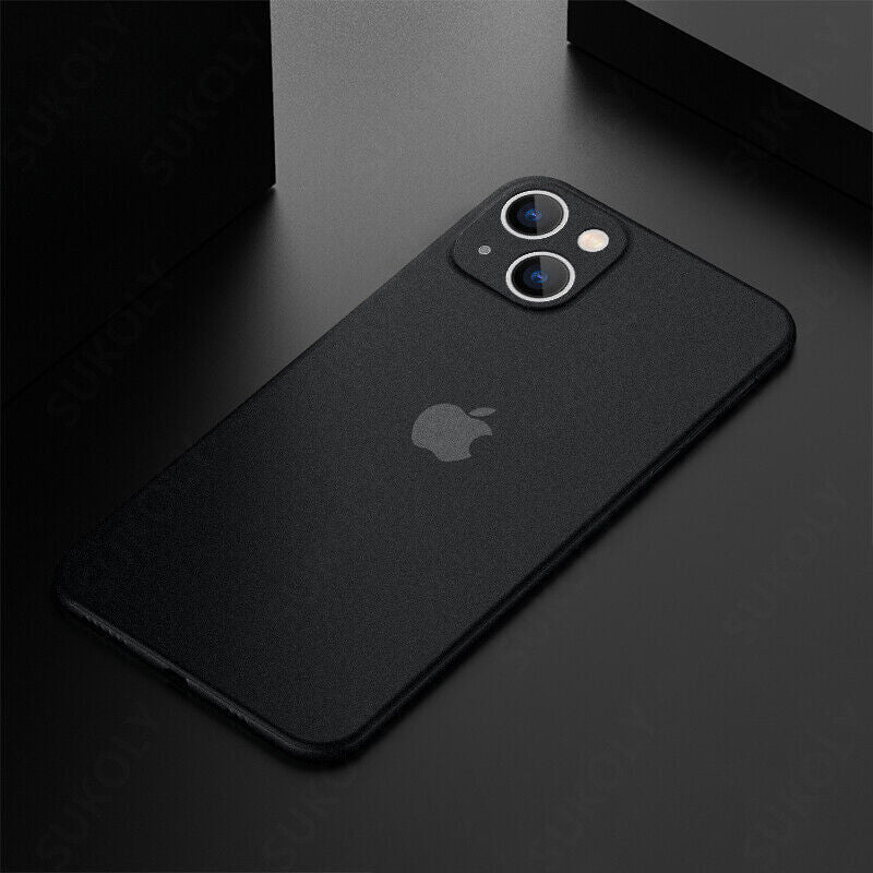 Caseex Ultra Thin Translucent Paper Silicone Back Cover Compatible With Apple iPhone 15 (6.1")