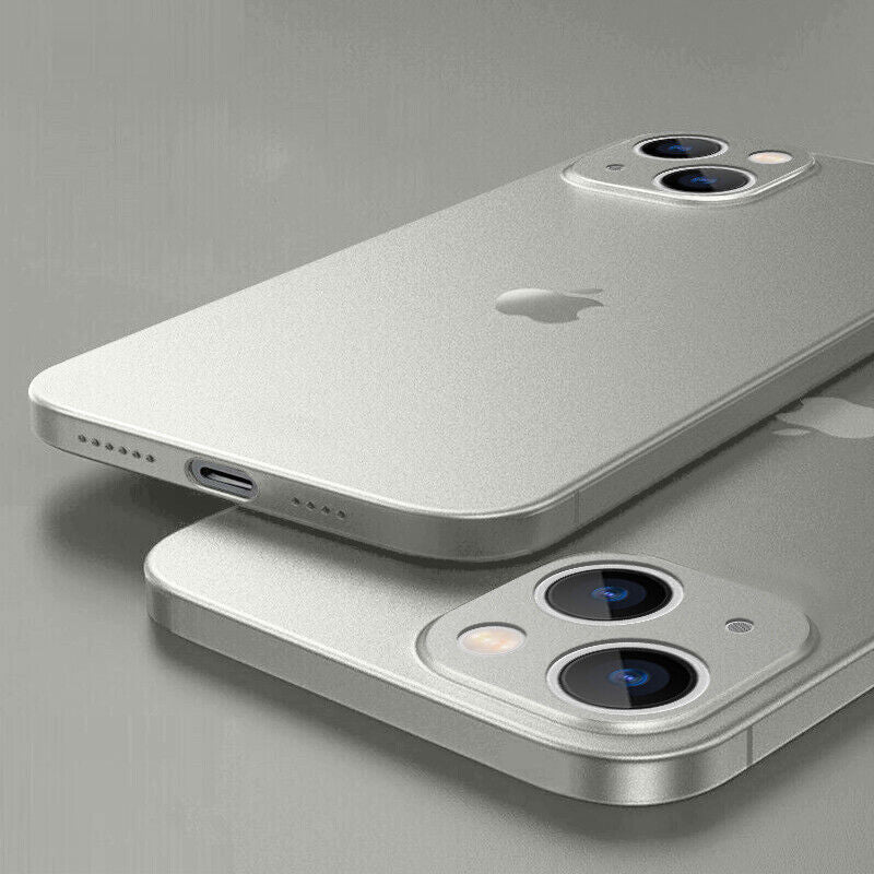 Caseex Ultra Thin Translucent Paper Silicone Back Cover Compatible With Apple iPhone 15 (6.1")