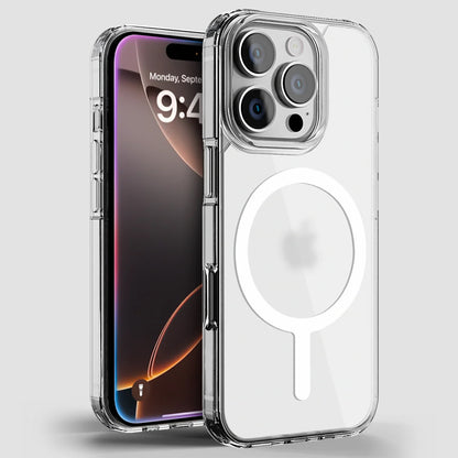CASEEX Ultra Hybrid Magnetic Clear Case For Apple iPhone [Anti-Yellowing] [Compatible with MagSafe]