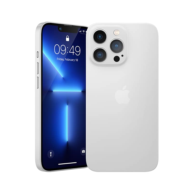 Caseex Ultra Thin Translucent Paper Silicone Back Cover Compatible With Apple iPhone 14 Pro