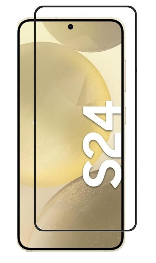 CASEEX Tempered Glass Design for Samsung Galaxy S24 Advanced Border Less Full Edge to Edge 3D Curved UV Screen Protector and Easy Installation Kit