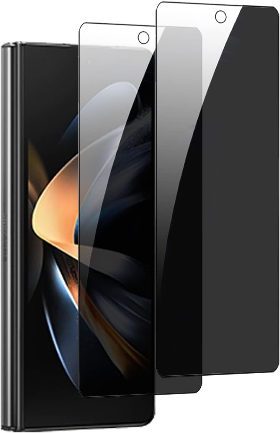 CASEEX Samsung Galaxy Z Fold 4 5G PRIVACY Tempered Glass Screen Protector, Anti-spy Full Glue 3D Curved Glass, Anti Scratch, Bubble Free for Samsung Z Fold 4