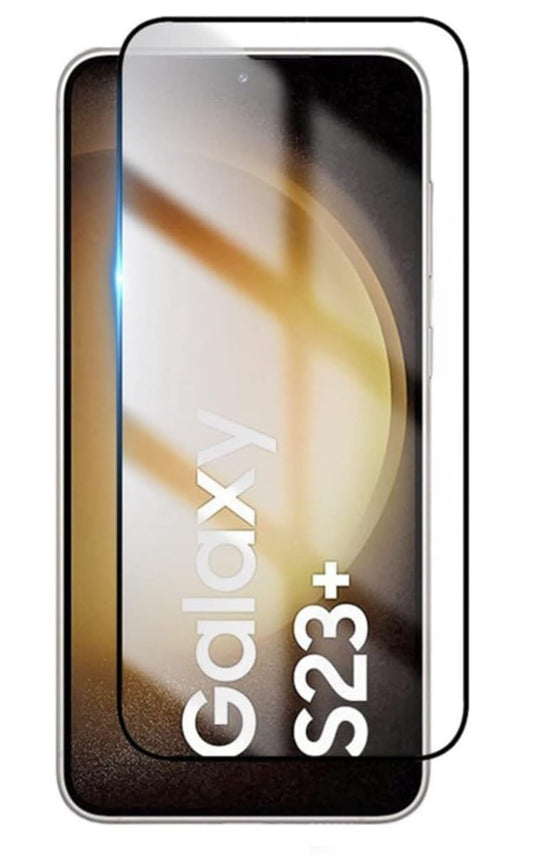 Caseex Tempered Glass Screen Guard Protector for Samsung Galaxy S23 Plus / S22 Plus (Edge to Edge Coverage) (with Easy Installation Kit)