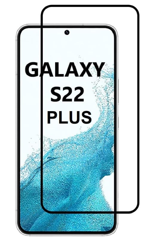 Caseex Tempered Glass Screen Guard Protector for Samsung Galaxy S23 Plus / S22 Plus (Edge to Edge Coverage) (with Easy Installation Kit) (Scratch Proof, Durable)