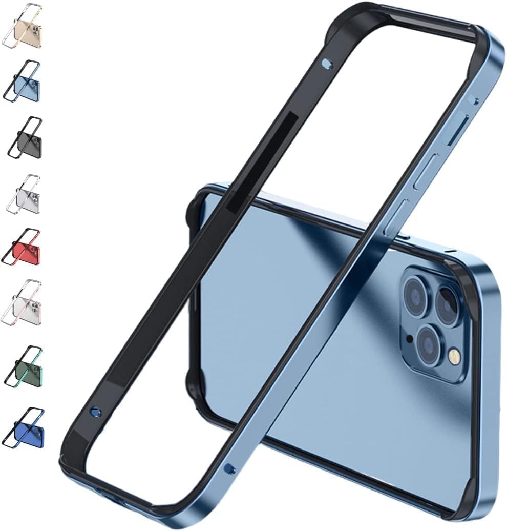 Caseex Aluminum Frame Metal Bumper Frame Slim Hard Case Cover for iPhone 14 Pro