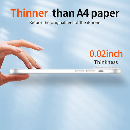 Caseex Ultra Thin Translucent Paper Silicone Back Cover Compatible With Apple iPhone 14 Pro