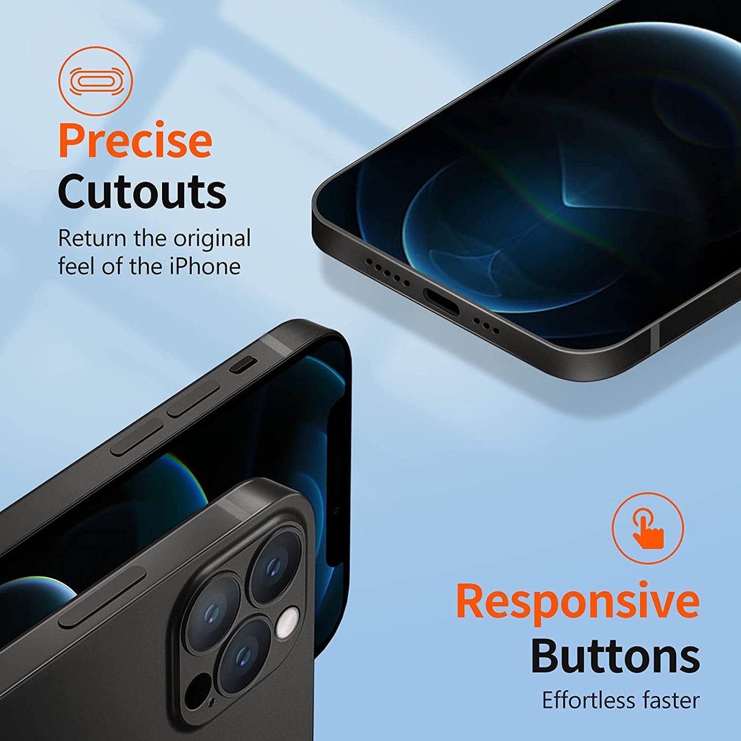 Caseex Ultra Thin Translucent Paper Silicone Back Cover Compatible With Apple iPhone 14 Pro