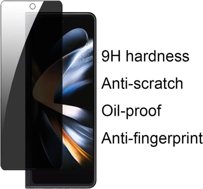 CASEEX Samsung Galaxy Z Fold 4 5G PRIVACY Tempered Glass Screen Protector, Anti-spy Full Glue 3D Curved Glass, Anti Scratch, Bubble Free for Samsung Z Fold 4