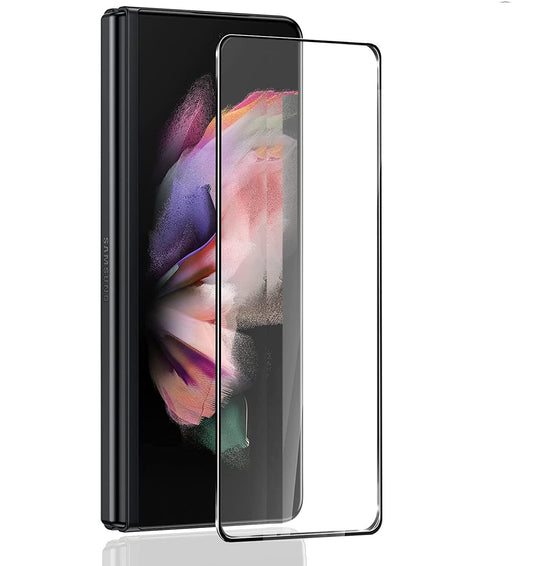 Caseex Samsung Galaxy Z Fold 4 5G 2022 Tempered Glass Screen Protector Guard, (Front) Full Glue Protective Film, Case Friendly For Samsung Z Fold4