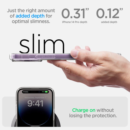 Caseex Translucent Hard TP MagSafe Compatible Back Cover for APPLE iPhone 14 Pro (6.1")