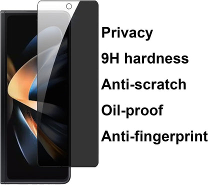 CASEEX Samsung Galaxy Z Fold 4 5G PRIVACY Tempered Glass Screen Protector, Anti-spy Full Glue 3D Curved Glass, Anti Scratch, Bubble Free for Samsung Z Fold 4