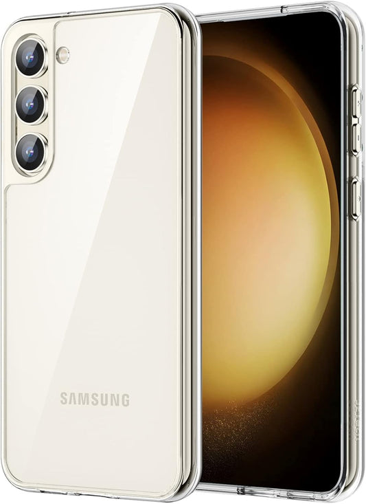 CASEEX Case for Samsung Galaxy S23 5G 6.1-Inch, Non-Yellowing Shockproof Bumper Protective Phone Cover, Anti-Scratch Hard PC Back (Clear)