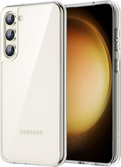 CASEEX Case for Samsung Galaxy S23 5G 6.1-Inch, Non-Yellowing Shockproof Bumper Protective Phone Cover, Anti-Scratch Hard PC Back (Clear)