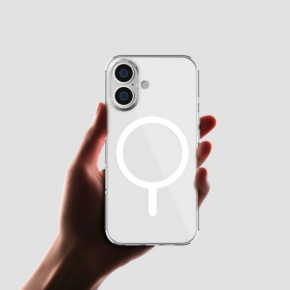 CASEEX Ultra Hybrid Magnetic Clear Case For Apple iPhone [Anti-Yellowing] [Compatible with MagSafe]